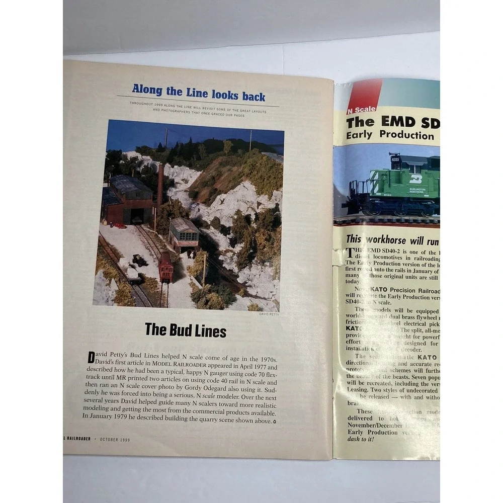 VTG  Model‎ Railroader Magazine 1999 October and December Issues Model Trains